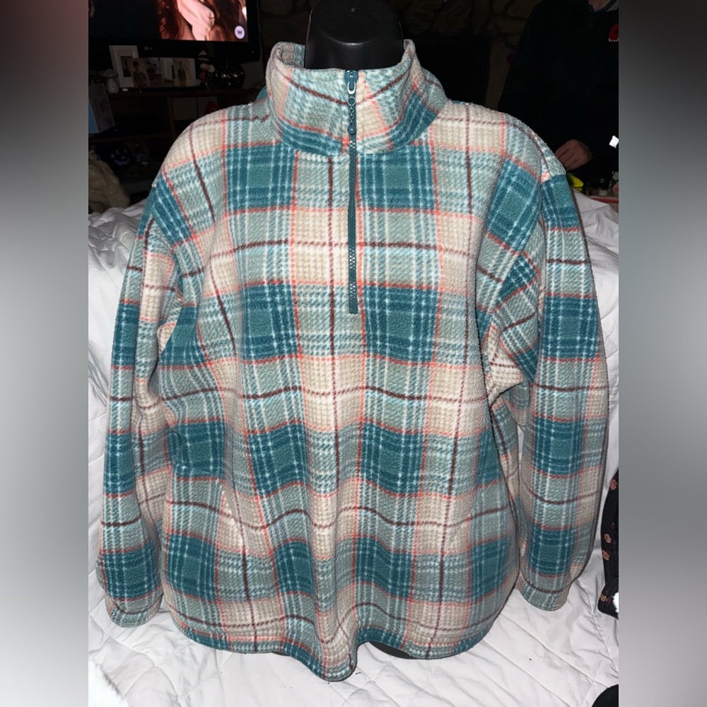 Alfred Dunner 1/4 Zip Fleece Pullover